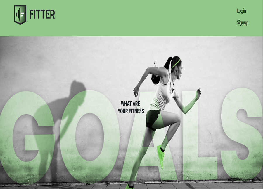 Fitter Home Page log in